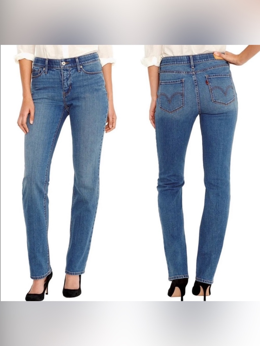 Levi's 525 Perfect Waist Straight Leg Denim Jeans Size 12 31/32